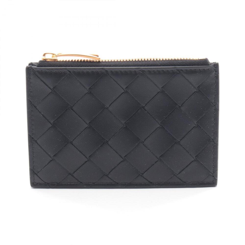 Bottega Veneta Intrecciato Coin Wallet Leather Black